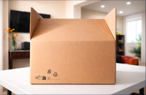 Caja de cartón doble corrugado impreso para exportación con certificación